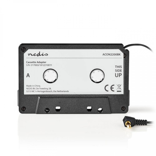 ACON2200BK Cassette Adapter 3.5 mm Male Black 233-0897
