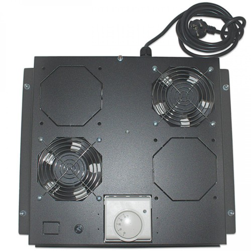 INT 712859 VENTILATION UNIT WITH THERMOSTAT, 2 FANS, ROOFMOUNT,BLACK 071-0333
